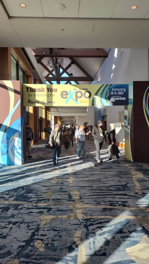 A picture of the 2025 NTP-Stag Expo entrance sign.