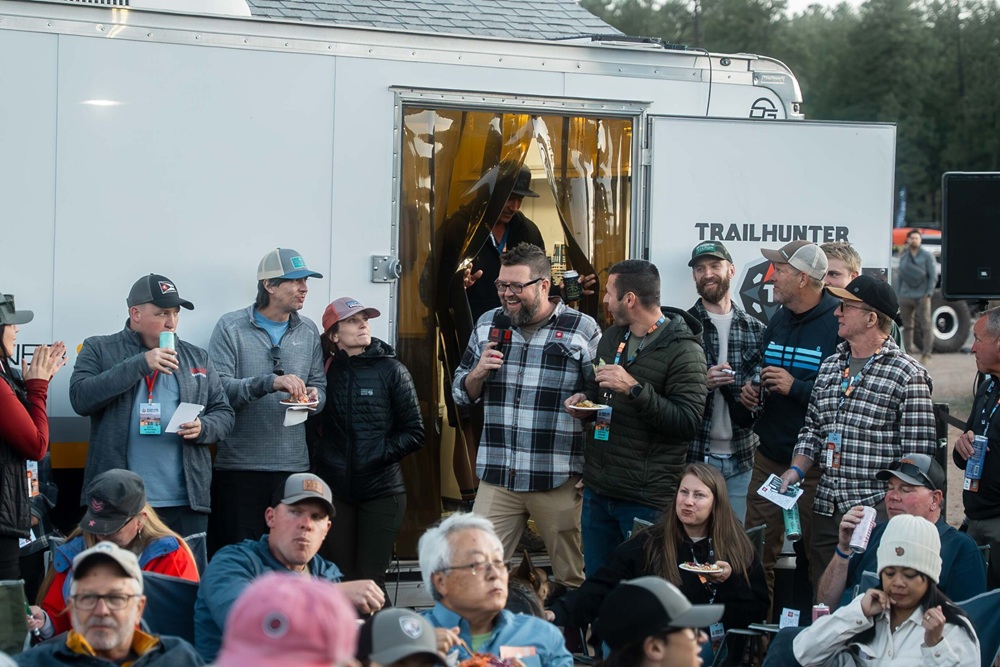 A picture of Top Gear USA host Rutledge Wood making a surprise appearance at the Overland Expo West event in Flagstaff, Arizona.