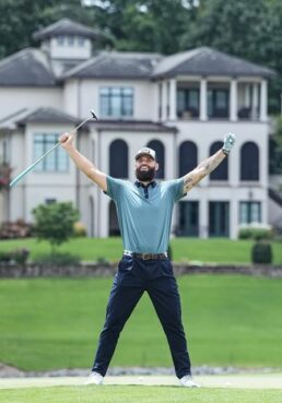 A photo of Dallas Cowboys Quarterback Will Grier at his G7 Celebrity Golf Classic.