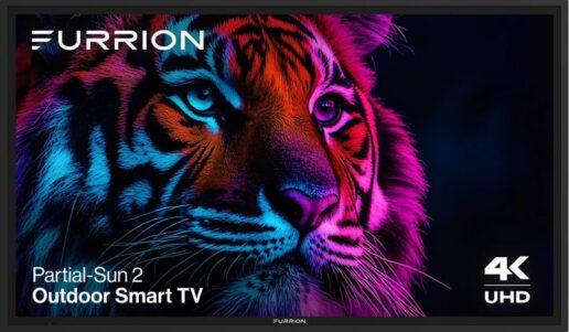 A photo of Furrion's Aurora Partial Sun 2 TV.