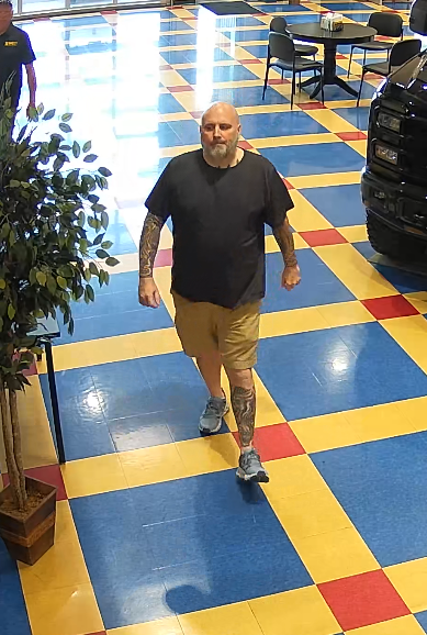 A security camera photo of Jonathan Roberts from Bretz RV & Marine.