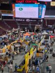 A photo suppliers' booths in the Giant Center.