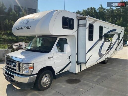 A photo of a motorhome that will be sold through National Powersports Auctions.