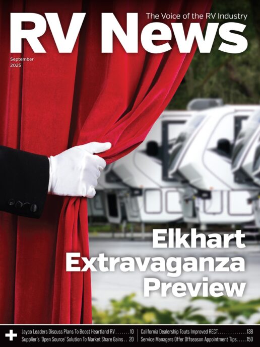 The September 2025 cover of the digital edition of RV News magazine