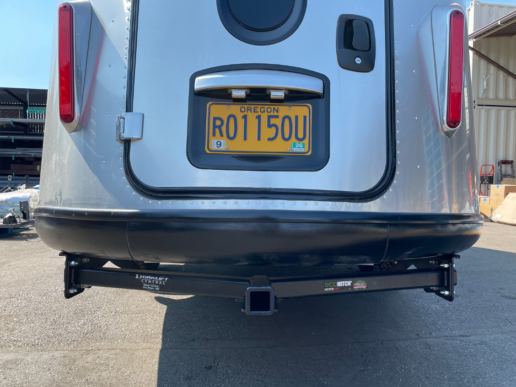 A photo of Torklift's TailoredHitch for Airstream Basecamp.