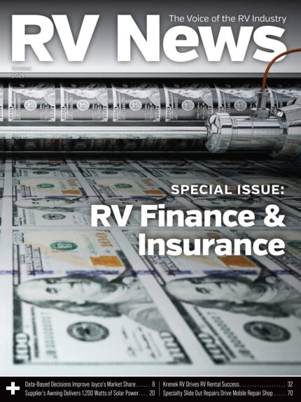 The October 2025 cover of the digital edition of RV News magazine