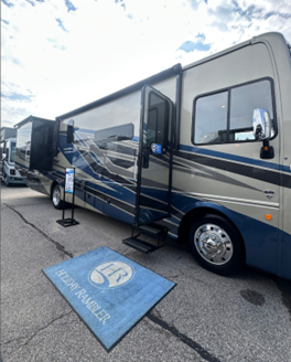 A photo of a Type A motorhome from Rev Receation's Holiday Rambler brand.