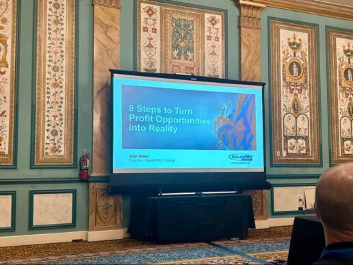 DealerPRO RV President Don Reed presents at the 2025 RVDA Convention in Las Vegas.