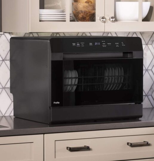 A photo of the GE Profile countertop dishwasher.