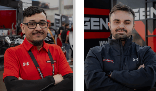 A photo of Jesse Del Toro (left) and Nick DeFreese