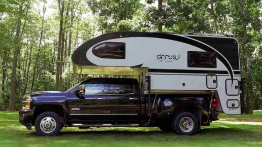 A photo of the nuCamp 2026 Cirrus 920 truck camper.