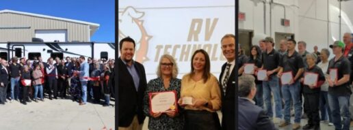 A group of photos celebrating the opening of RVTI's program at Navarro College in Texas.