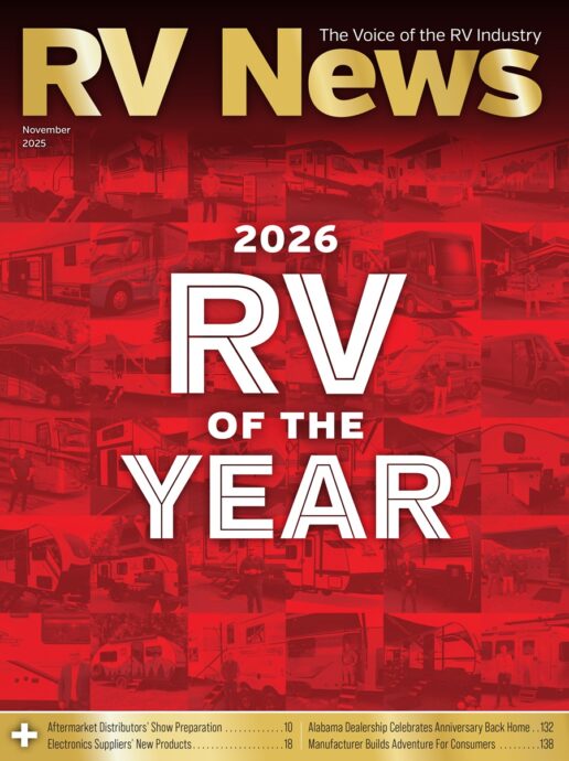 The November 2025 cover of the digital edition of RV News magazine