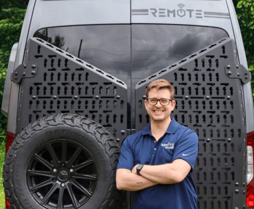 A photo of Remote Vans' co-founder and CEO Daryn Hillhouse.