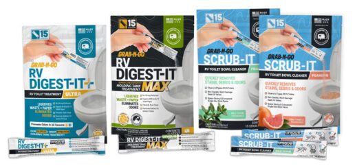 A photo of Unique Camping + Marine's new Stick Pack treatment of water tanks.