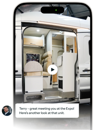 A screenshot of a Covideo video chat.