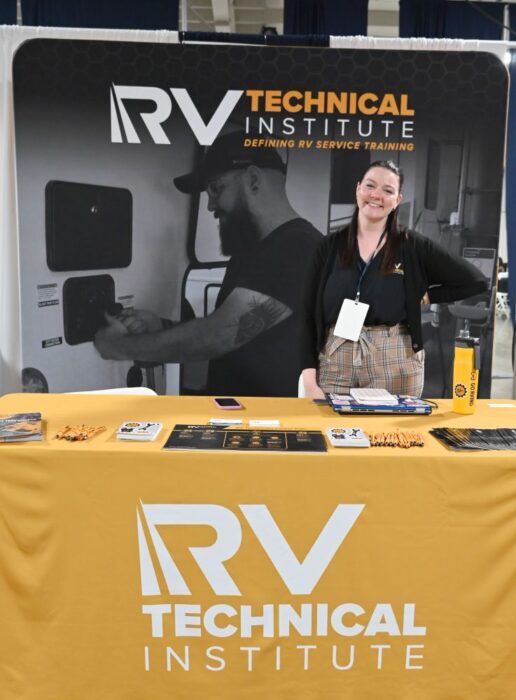 A photo of the RVTI booth at the 2025 Supplier Show