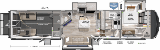 The floorplan for Brinkley's GX 4000X.