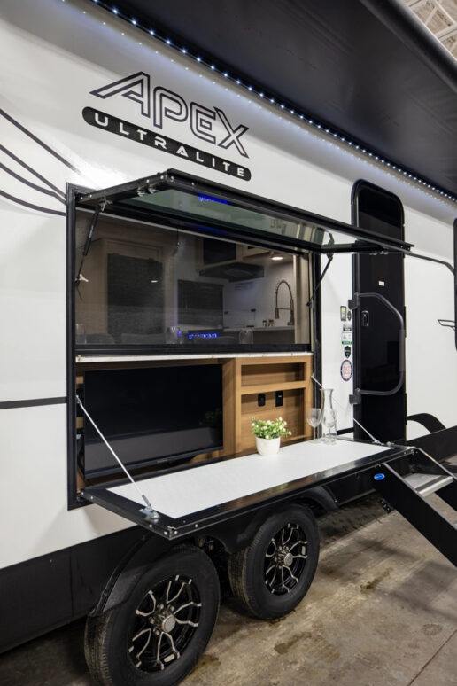 An exterior photo of the Coachmen Apex Ultra-Lite 242BARV.