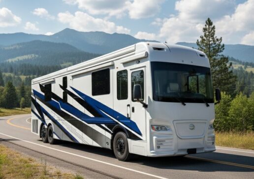 A photo of the Realm Limited Series FL605 Type A motorhome.