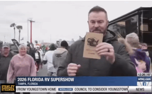 A screenshot of the Go RVing Media Tour.