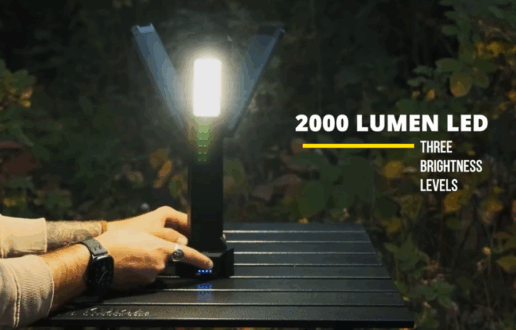 A still frame capture from a Kuma promotional video for the new Northstar Flashlight.