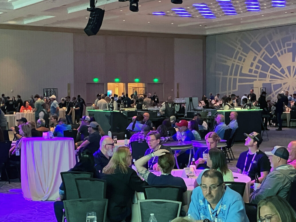 A picture of attendees gathered for the Closing Reception at the 2026 NTP-Stag Expo in Kissimmee, Florida.