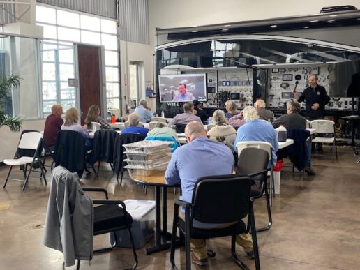 A photo of students at Newmar Academy at Holiday World RV in Texas.