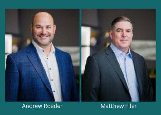 A photo of Andrew Roeder and Matthew Filer, of Patrick Industries.