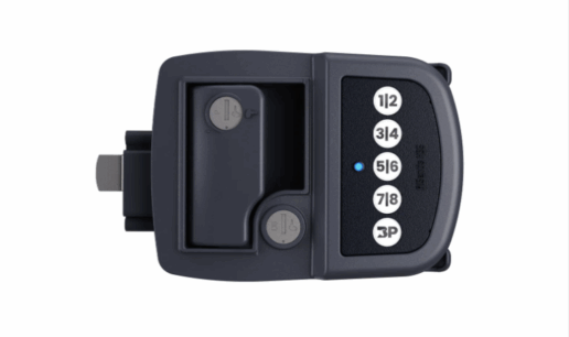 Bauer Products' new NE-CS Bluetooth Channel Sounding RV door lock.