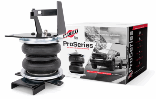 The Air Lift ProSeries Suspension Kit and the box it comes in.