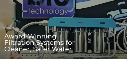 A screenshot of the Blu Technology website homepage.