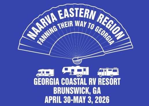 A digital flyer showing the NAARVA's eastern region rally in 2026.