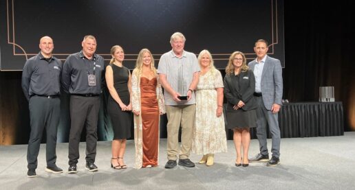 The Black Diamond Award, honoring one dealer for achieving perfect consumer scores in sales and service, was presented to DeMartini RV in Grass Valley, California at the 2026 Newmar Dealer Meeting.