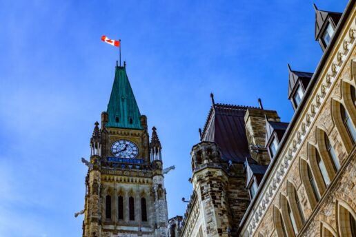 A stock photo of the Federal Parliament Building of Canada in Ottawa, Ontario.