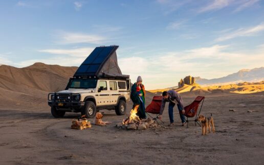 Adventure vehicle manufacturer Storyteller Overland’s new Global Expedition Vehicle, the Grand Bohemian, is built on an INEOS Grenadier SUV platform. The company calls the RV a pioneering micro camper.
