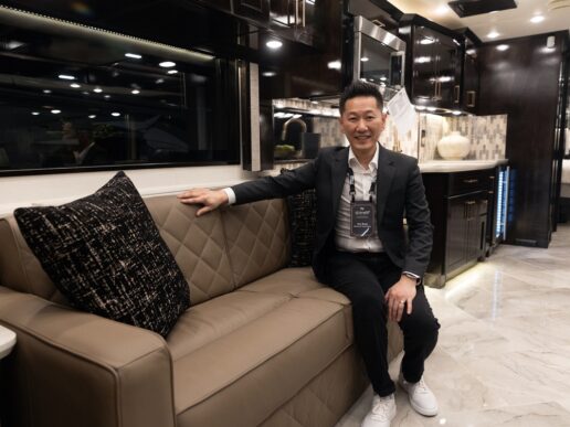 Newmar Head of Design Eric Beak in 2027 Essex.